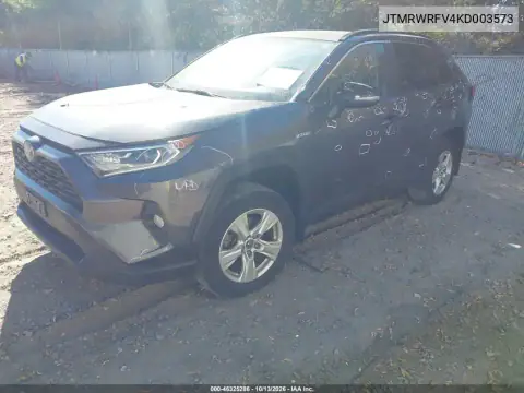 2019 Toyota Rav4 Hybrid Xle VIN JTMRWRFV4KD003573 фото 2
