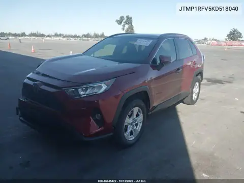 JTMP1RFV5KD518040 — 2019 Toyota RAV4, фото 3 с аукциона IAAI, Правый бок