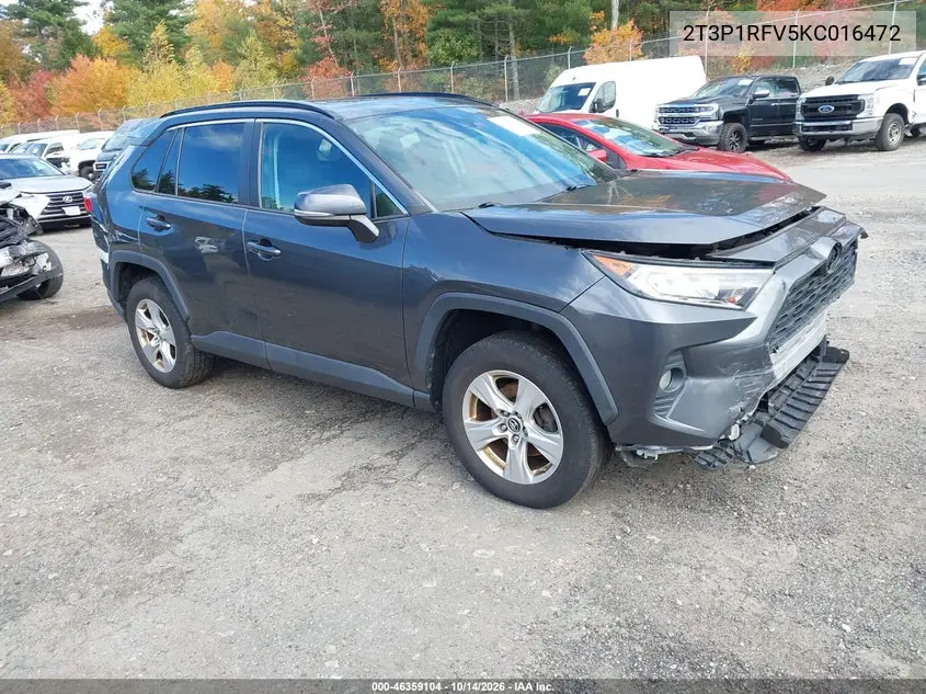 2T3P1RFV5KC016472 — 2019 Toyota RAV4, фото 2 с аукциона IAAI, Передняя часть