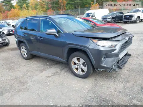 2T3P1RFV5KC016472 — 2019 Toyota RAV4, фото 2 с аукциона IAAI, Передняя часть