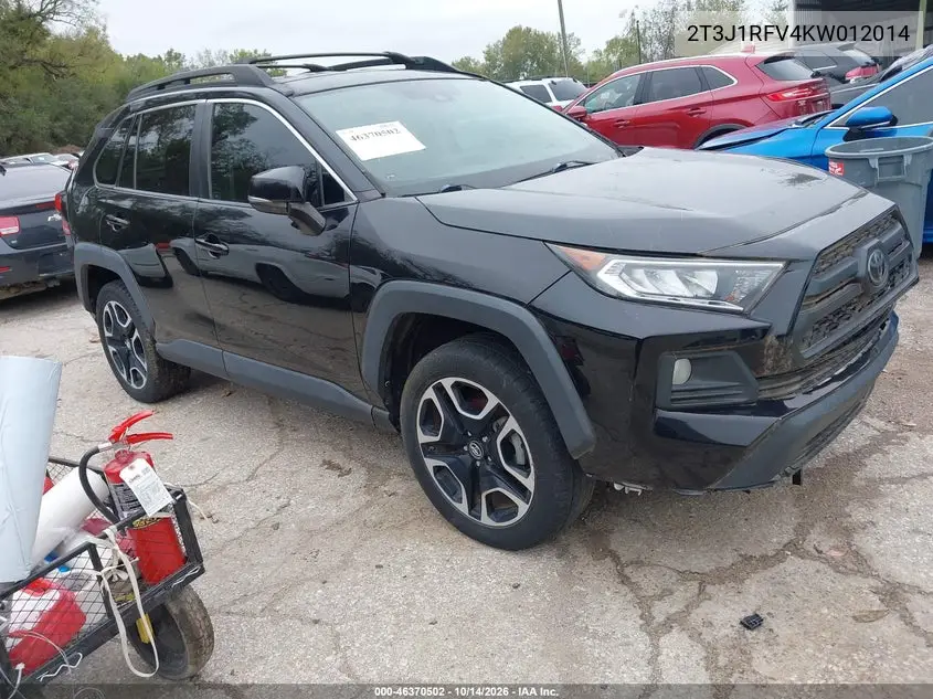 2T3J1RFV4KW012014 — 2019 Toyota RAV4, фото 2 с аукциона IAAI, Естественный износ