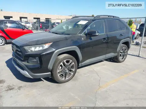 2020 Toyota Rav4 Adventure VIN 2T3J1RFV5LC102209 фото 2