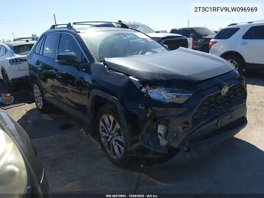 2020 Toyota Rav4 Xle Premium VIN 2T3C1RFV9LW096969 фото 2