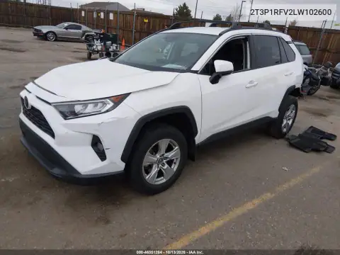 2T3P1RFV2LW102600 — 2020 Toyota RAV4, фото 3 с аукциона IAAI, Передняя часть