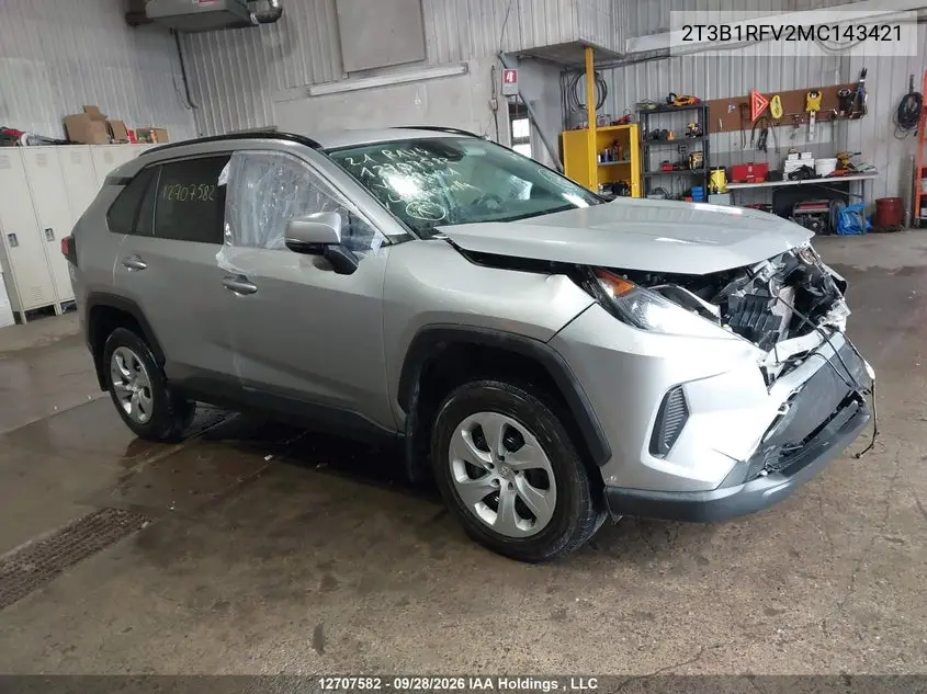 2021 Toyota Rav4 Le VIN 2T3B1RFV2MC143421 фото 1