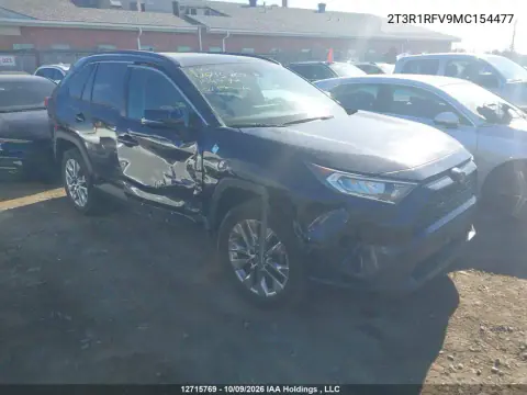 2T3R1RFV9MC154477 — 2021 Toyota RAV4, Передняя часть, фото до ремонта