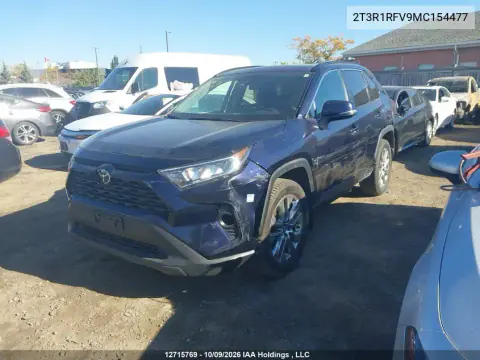 2021 Toyota Rav4 VIN 2T3R1RFV9MC154477 фото 2