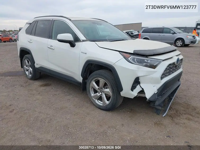 2021 Toyota Rav4 Limited VIN 2T3DWRFV6MW123777 фото 2