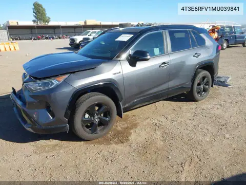 2021 Toyota Rav4 Hybrid Xse VIN 4T3E6RFV1MU039841 фото 3