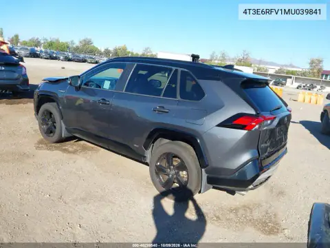 2021 Toyota Rav4 Hybrid Xse VIN 4T3E6RFV1MU039841 фото 4