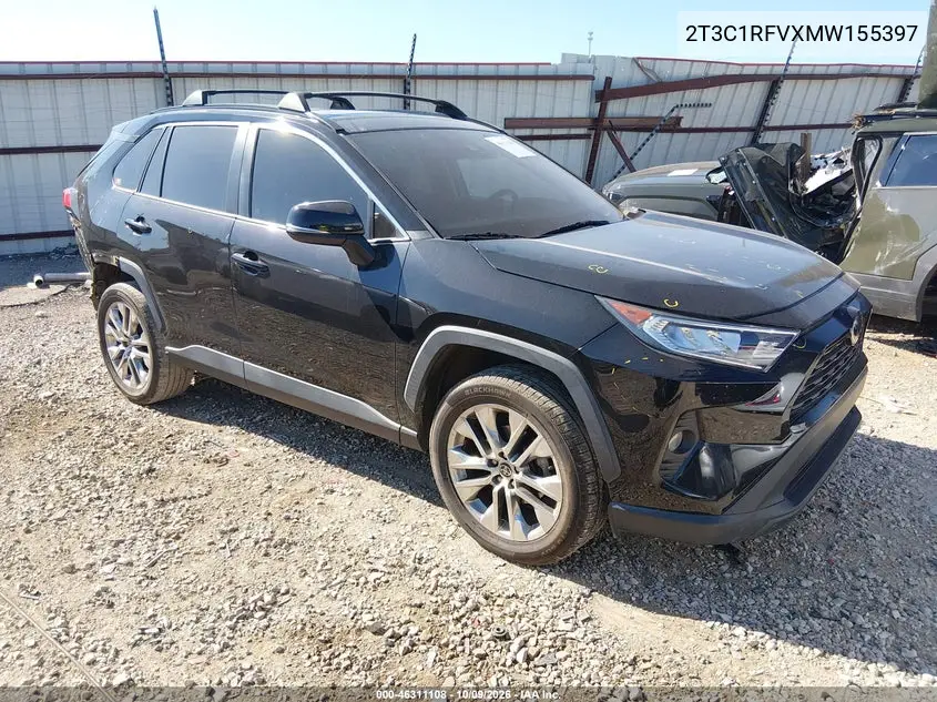 2021 Toyota Rav4 Xle Premium VIN 2T3C1RFVXMW155397 фото 2