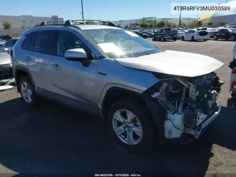 4T3R6RFV3MU030589 — 2021 Toyota RAV4, фото 2 с аукциона IAAI, Передняя часть