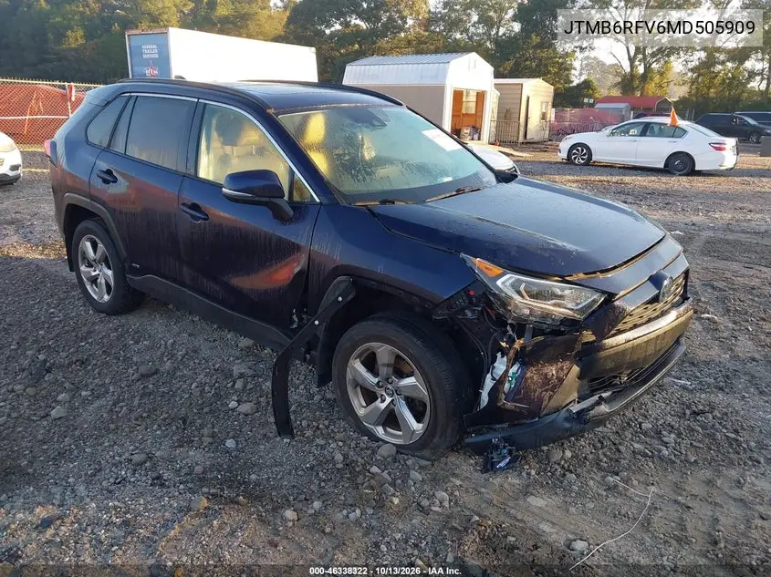 2021 Toyota Rav4 Hybrid Xle Premium VIN JTMB6RFV6MD505909 фото 1