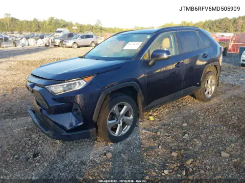 2021 Toyota Rav4 Hybrid Xle Premium VIN JTMB6RFV6MD505909 фото 2