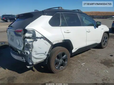 2T3E6RFV9MW004755 — 2021 Toyota RAV4, фото 5 с аукциона IAAI, Передняя часть