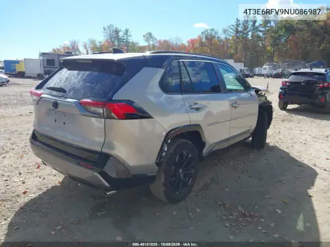 2022 Toyota Rav4 Hybrid Xse VIN 4T3E6RFV9NU086987 фото 5