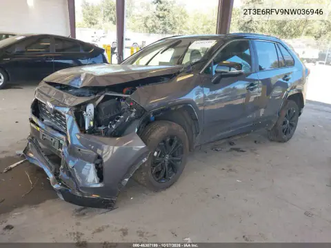 2022 Toyota Rav4 Hybrid Xse VIN 2T3E6RFV9NW036946 фото 3