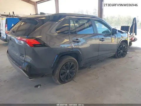 2022 Toyota Rav4 Hybrid Xse VIN 2T3E6RFV9NW036946 фото 5