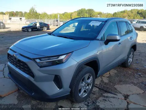 2022 Toyota Rav4 Xle VIN 2T3W1RFV0NW230588 фото 2
