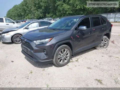 2024 Toyota Rav4 VIN 2T3R1RFV7RC443705 фото 3