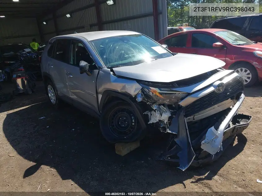 2024 Toyota Rav4 Le VIN 2T3F1RFV9RC398043 фото 2