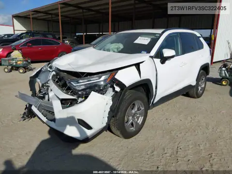 2T3W1RFV3SC322405 — 2025 Toyota RAV4, фото 2 с аукциона IAAI, Передняя часть