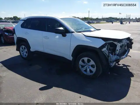 2T3H1RFV4SC308554 — 2025 Toyota RAV4, Передняя часть, фото до ремонта