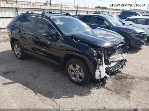2T3W1RFV7SC318664 — 2025 Toyota RAV4, Передняя часть, фото до ремонта