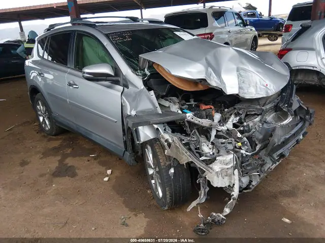 JTMDJREV1HD124242 — 2017 Toyota RAV4 Hybrid Limited, Передняя часть (Front End), фото до ремонта