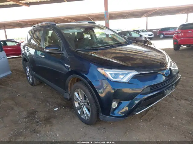 JTMDJREV2HD070952 — 2017 Toyota RAV4 Hybrid Limited, Задняя часть (Rear), фото до ремонта