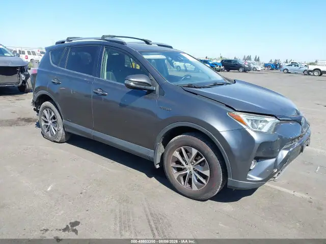 JTMRJREV6HD142466 — 2017 Toyota RAV4 Hybrid XLE, Задняя часть (Rear), фото до ремонта
