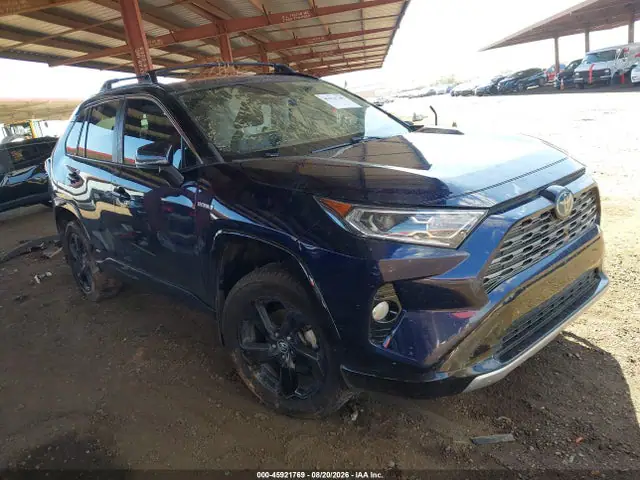 4T3E6RFV8LU004809 — 2020 Toyota RAV4 Hybrid XSE, Подтопление (Flood), фото до ремонта