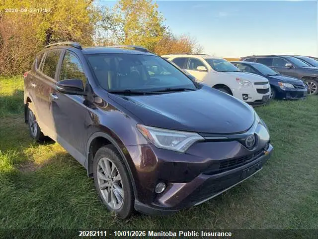 2T3DFREV1HW564370 — 2017 Toyota RAV4 Limited, Град (Hail), фото до ремонта