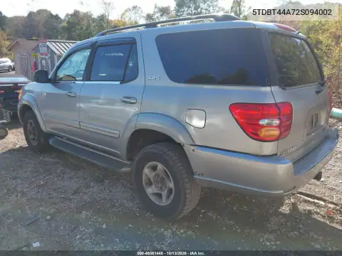 5TDBT44A72S094002 — 2002 Toyota Sequoia, фото 4 с аукциона IAAI, Естественный износ