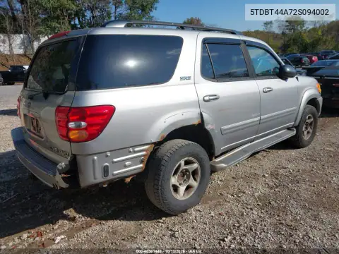 5TDBT44A72S094002 — 2002 Toyota Sequoia, фото 5 с аукциона IAAI, Естественный износ
