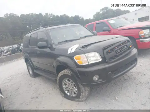 5TDBT44AX3S189588 — 2003 Toyota Sequoia, Повреждения со всех сторон, фото до ремонта