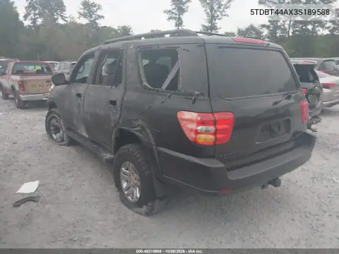 2003 Toyota Sequoia Sr5 V8 VIN 5TDBT44AX3S189588 фото 3