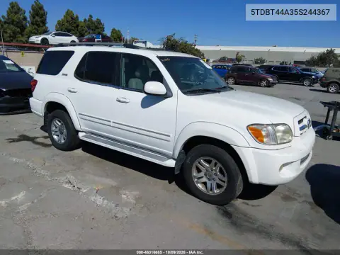 2005 Toyota Sequoia Sr5 VIN 5TDBT44A35S244367 фото 2