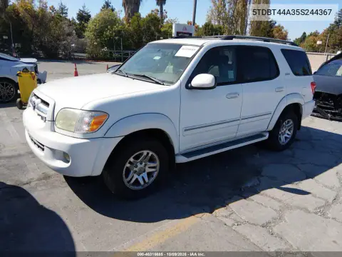 2005 Toyota Sequoia Sr5 VIN 5TDBT44A35S244367 фото 3