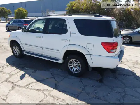 2005 Toyota Sequoia Sr5 VIN 5TDBT44A35S244367 фото 4