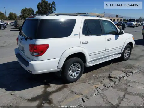 2005 Toyota Sequoia Sr5 VIN 5TDBT44A35S244367 фото 5