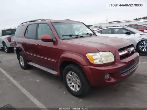 5TDBT44A86S270903 — 2006 Toyota Sequoia, Левая сторона, фото до ремонта