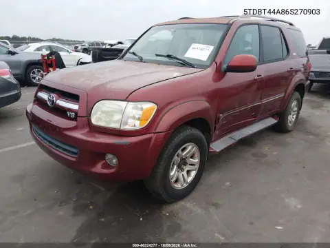 2006 Toyota Sequoia Sr5 V8 VIN 5TDBT44A86S270903 фото 3