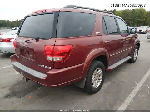 2006 Toyota Sequoia Sr5 V8 VIN 5TDBT44A86S270903 фото 5