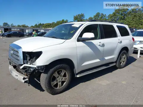 2008 Toyota Sequoia Limited 5.7L V8 VIN 5TDBY68A48S006006 фото 2