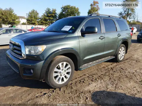 2008 Toyota Sequoia Sr5 5.7L V8 VIN 5TDZY64A98S001176 фото 3