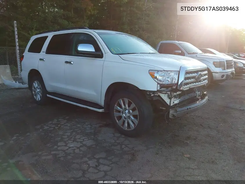 2010 Toyota Sequoia Platinum 5.7L V8 VIN 5TDDY5G17AS039463 фото 2