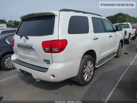 2013 Toyota Sequoia Platinum 5.7L V8 VIN 5TDDW5G13DS078156 фото 5