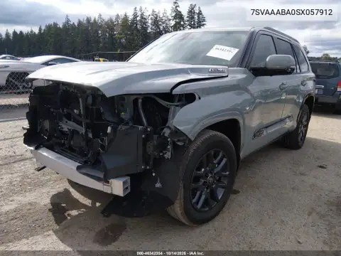 7SVAAABA0SX057912 — 2025 Toyota Sequoia, фото 3 с аукциона IAAI, Передняя часть