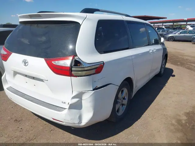 5TDKK3DC4FS618761 — 2015 Toyota Sienna LE 8 Passenger, фото 4 с аукциона IAAI 13.10.2026, Естественный износ